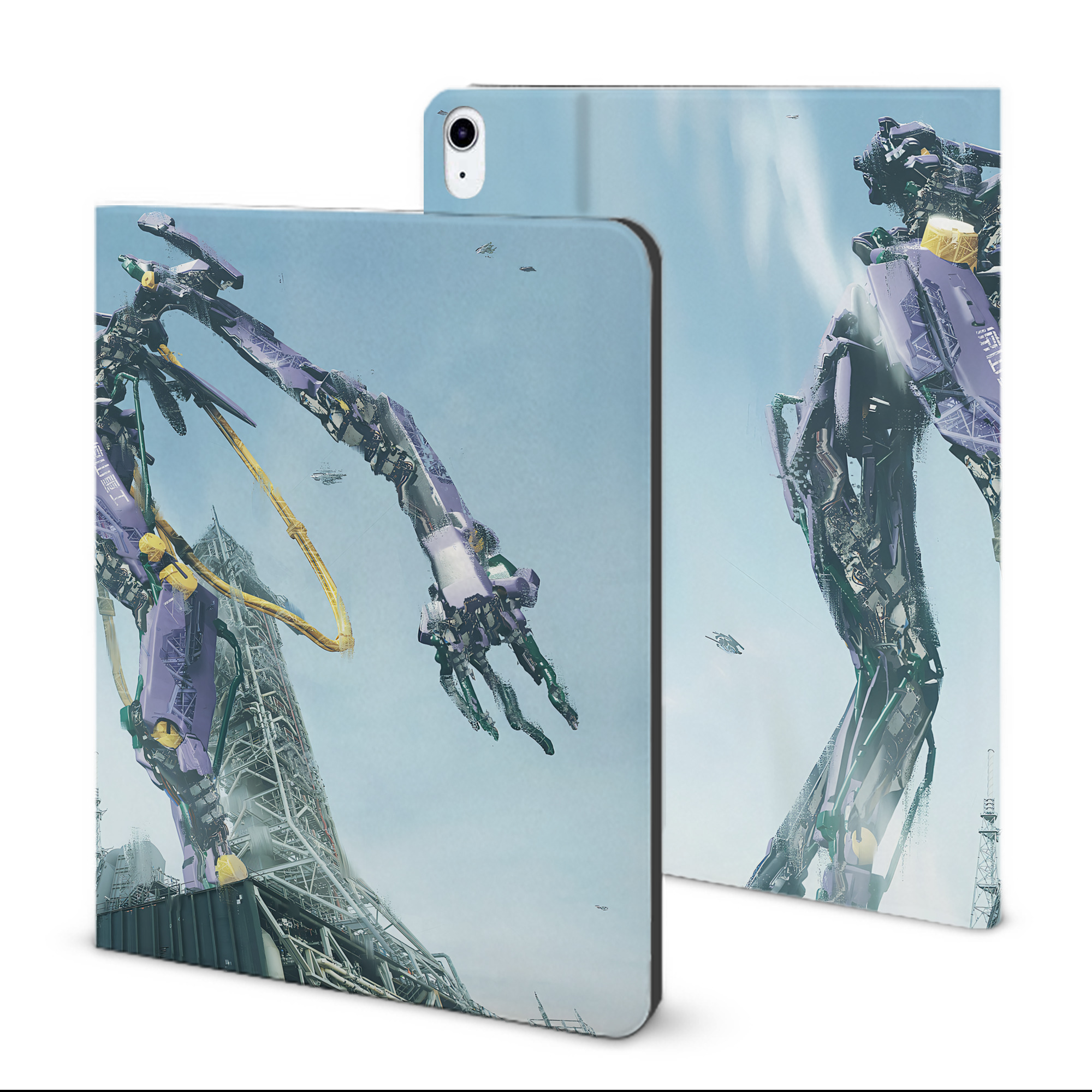 （画像用） EVA 新世紀エヴァンゲリオン IPad ケース ブック型 PUレザー TPU 耐衝撃 軽量 薄型 ペン収納なし 全面保護 IPad 各モデル対応